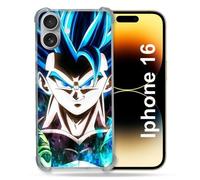 Coque Renforcée Pour Apple Iphone 16 Manga Dragon Ball Gogeta Visage