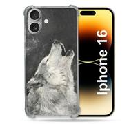 Coque Renforcée Pour Apple Iphone 16 Plus Animal Loup Hurlement