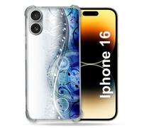 Coque Renforcée Pour Apple Iphone 16 Plus Musique Partition Vague