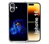 Coque Renforcée Pour Apple Iphone 16 Plus Sport Cyclisme Bleu