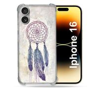Coque Renforcée Pour Apple Iphone 16 Plus Zen Attrape Reve Blanc
