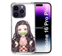 Coque Renforcée Pour Apple Iphone 16 Pro Plus Manga Demon Slayer Nezuko