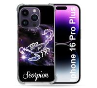 Coque Renforcée Pour Apple Iphone 16 Pro Plus Signe Zodiaque 2 Scorpion