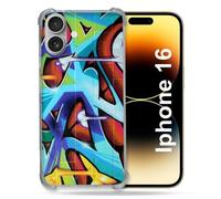 Coque Renforcée Pour Apple Iphone 16 Street Art Graf Color