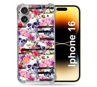 Coque Renforcée Pour Apple Iphone 16 Tete De Mort Pattern