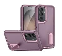Coque Renforcée pour Galaxy S26 Plus Tri-matière avec Béquille Intégrée Rose