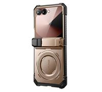 Coque Renforcée pour Galaxy Z Flip 7 Série Unicorn Beetle Grip avec Béquille Supcase Dorée