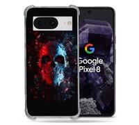 Coque Renforcée Pour Google Pixel 8 Tete De Mort Deflagration