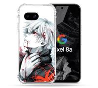 Coque Renforcée Pour Google Pixel 8a Manga Tokyo Ghoul Kaneki Blanc