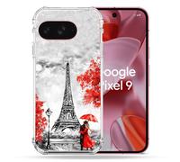 Coque Renforcée Pour Google Pixel 9 Voyage France Paris Rouge