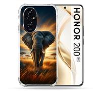 Coque Renforcée Pour Honor 200 5g Animal Elephant Savane
