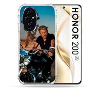 Coque Renforcée Pour Honor 200 5g Musique Johnny Hallyday Moto