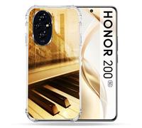 Coque Renforcée Pour Honor 200 5g Musique Piano Retro