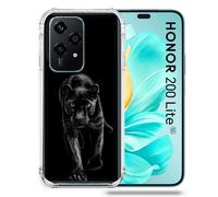 Coque Renforcée Pour Honor 200 Lite 5g Animal Panthère Noire