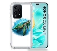 Coque Renforcée Pour Honor 200 Lite 5g Animal Tortue Blanche Multicolore