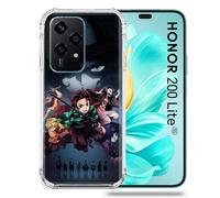 Coque Renforcée Pour Honor 200 Lite 5g Manga Demon Slayer Noir