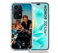 Coque Renforcée Pour Honor 200 Lite 5g Musique Johnny Hallyday Moto