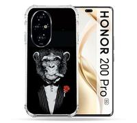 Coque Renforcée Pour Honor 200 Pro 5g Decale Singe Mafia