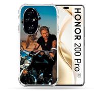 Coque Renforcée Pour Honor 200 Pro 5g Musique Johnny Hallyday Moto