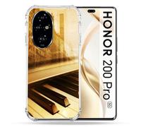Coque Renforcée Pour Honor 200 Pro 5g Musique Piano Retro