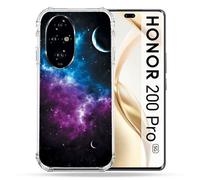 Coque Renforcée Pour Honor 200 Pro 5g Univers Bleu Violet