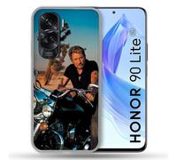 Coque Renforcée Pour Honor 90 Lite 5g Musique Johnny Hallyday Moto