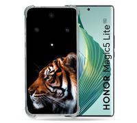 Coque Renforcée Pour Honor Magic 5 Lite Animal Tigre Noir