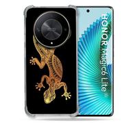 Coque Renforcée Pour Honor Magic 6 Lite 5g Animal Lezard Noir