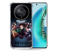 Coque Renforcée Pour Honor Magic 6 Lite 5g Manga Demon Slayer Noir