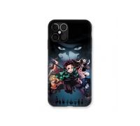 Coque Renforcée Pour Iphone 12 / 12 Pro Manga Demon Slayer Noir