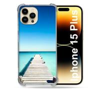 Coque Renforcée Pour Iphone 15 Plus (6.7) Nature Pont Mer