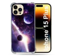 Coque Renforcée Pour Iphone 15 Plus (6.7) Univers Planete Stellaire