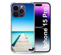 Coque Renforcée Pour Iphone 15 Pro (6.1) Nature Pont Mer