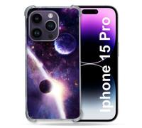 Coque Renforcée Pour Iphone 15 Pro (6.1) Univers Planete Stellaire