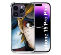 Coque Renforcée Pour Iphone 15 Pro Plus (6.7) Manga Naruto Blanc