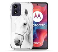 Coque Renforcée Pour Motorola G04 4g Animal Cheval Cristal
