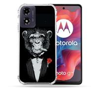 Coque Renforcée Pour Motorola G04 4g Decale Singe Mafia