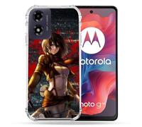 Coque Renforcée Pour Motorola G04 4g Manga Attaque Titans Mikasa