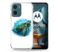 Coque Renforcée Pour Motorola G05 / E15 Animal Tortue Blanche Multicolore