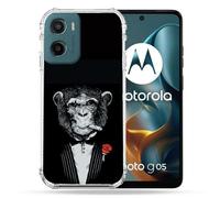 Coque Renforcée Pour Motorola G05 / E15 Decale Singe Mafia