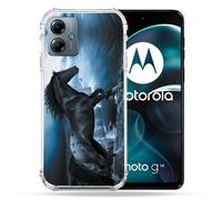 Coque Renforcée Pour Motorola G14 4g Animal Cheval Noir
