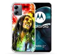 Coque Renforcée Pour Motorola G14 4g Musique Bob Marley Color