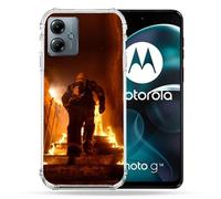 Coque Renforcée Pour Motorola G14 4g Pompier Escalier