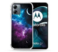 Coque Renforcée Pour Motorola G14 4g Univers Bleu Violet