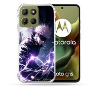 Coque Renforcée Pour Motorola G15 Manga Jujutsu Kaisen Gojo Saturo