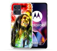 Coque Renforcée Pour Motorola G54 5g Musique Bob Marley Color