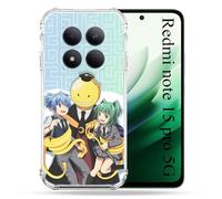 Coque Renforcée pour Redmi Note 15 Pro 5G Manga Assassination Classroom Kuro Trio