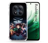 Coque Renforcée pour Redmi Note 15 Pro 5G Manga Demon Slayer Noir