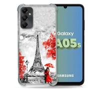 Coque Renforcée Pour Samsung Galaxy A05s Voyage France Paris Rouge