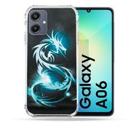 Coque Renforcée Pour Samsung Galaxy A06 Fantastique Dragon Bleu